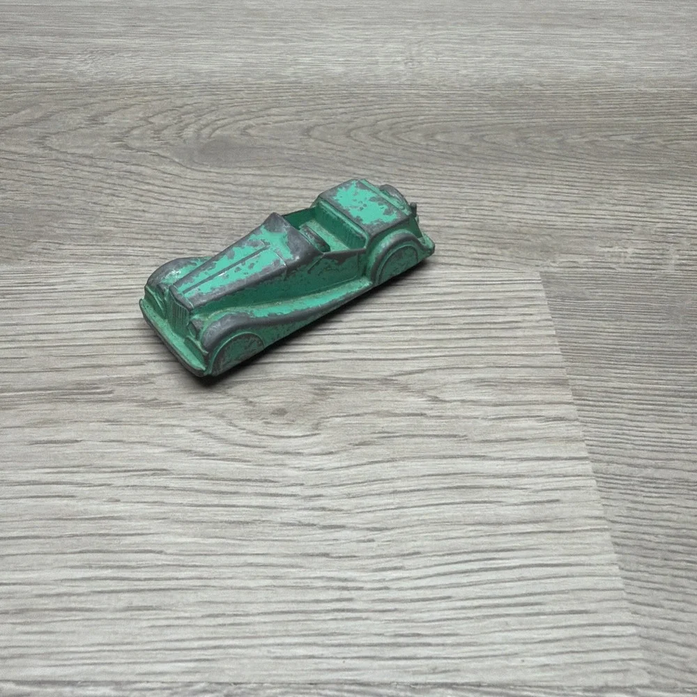 VTG 1950s Green Midgetoy Diecast Metal Car Rockford Ill&Tootsietoy Thunderbird